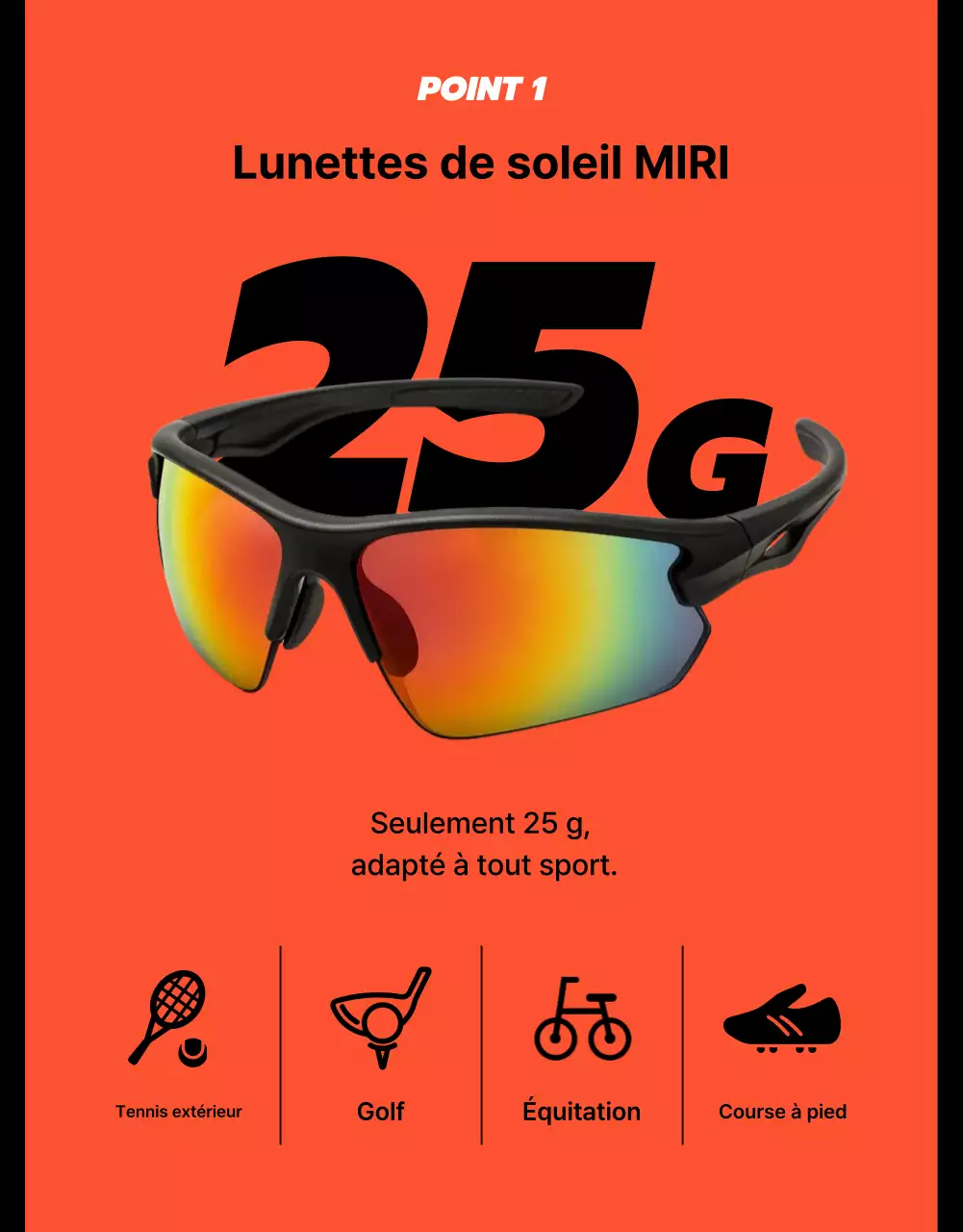 Publicité sportive moderne noire