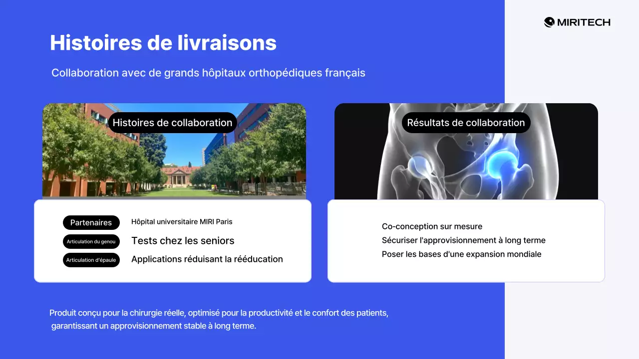 Présentation des produits Blue Modern Medical Devices