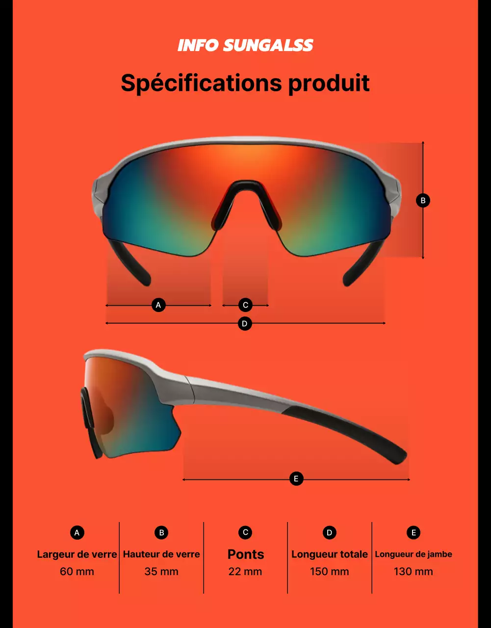 Publicité sportive moderne noire