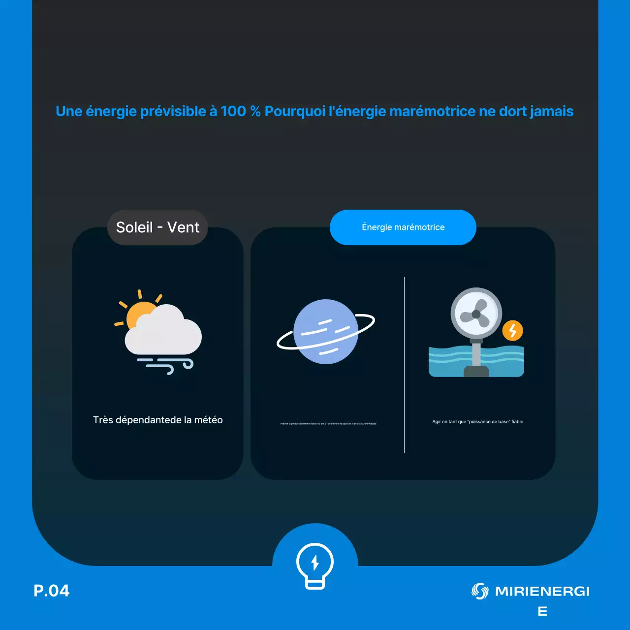 Publicité bleue moderne et écologique