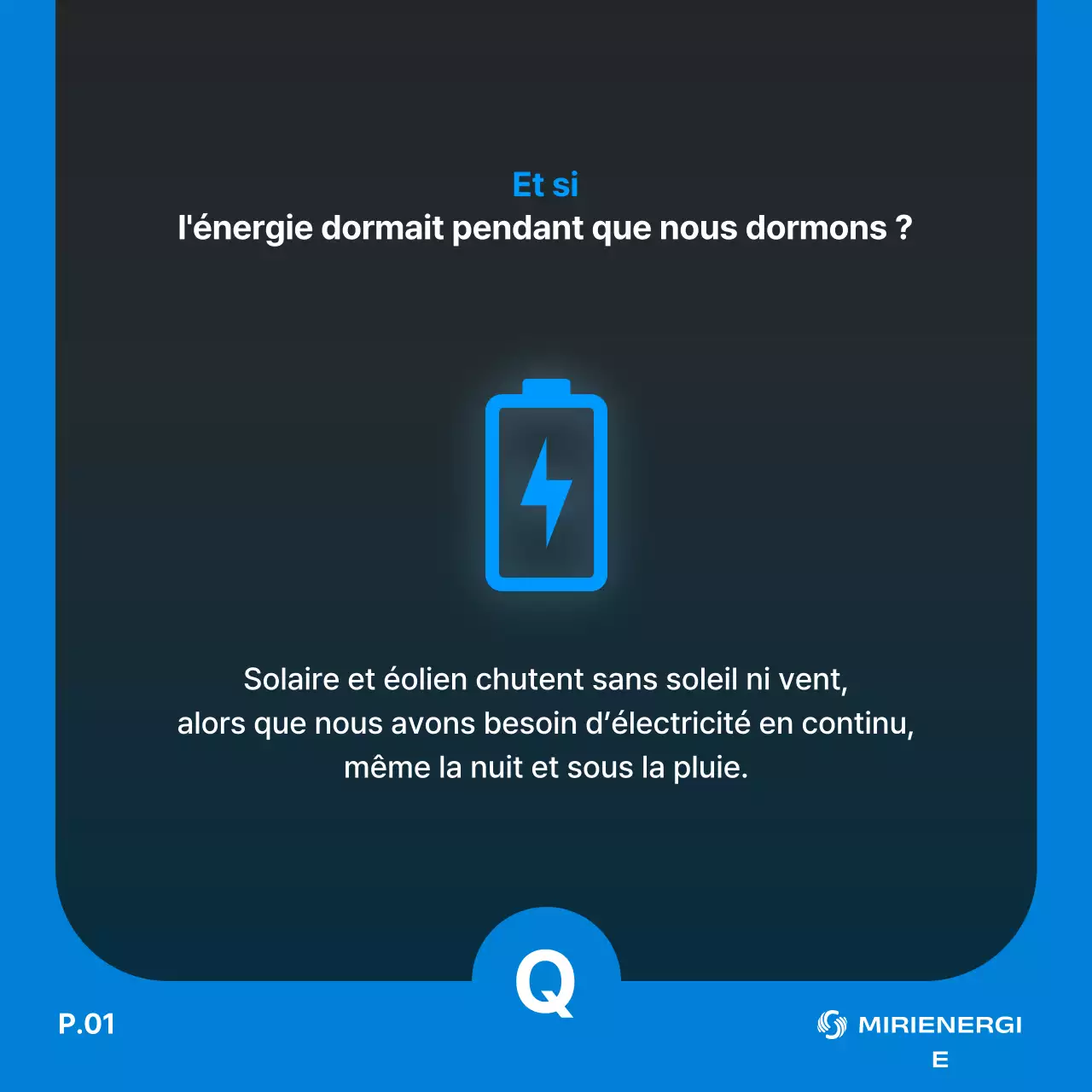 Publicité bleue moderne et écologique