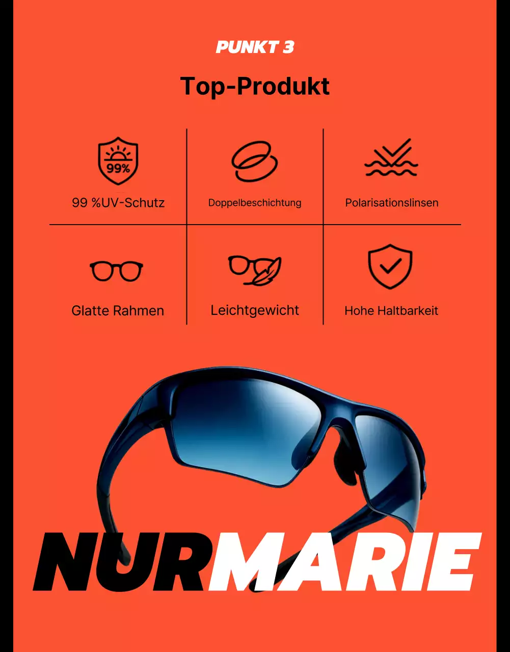 Schwarze moderne Sportwerbung