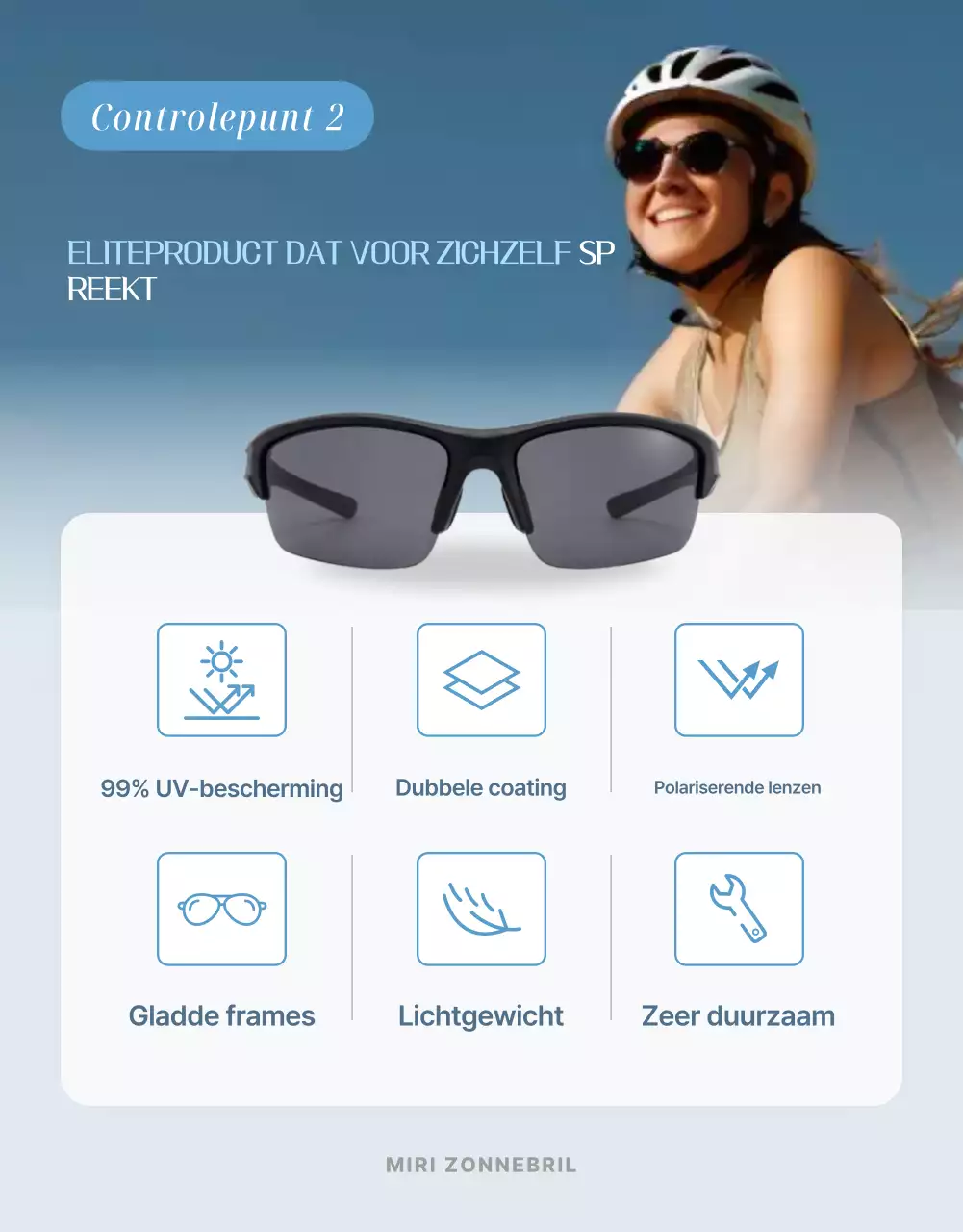 Sky Blue moderne zonnebrillen advertentie