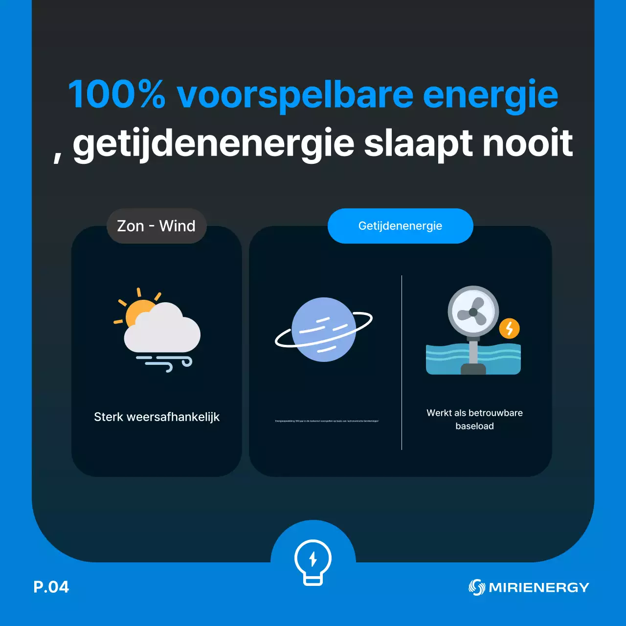 Blauwe, moderne, milieuvriendelijke reclame