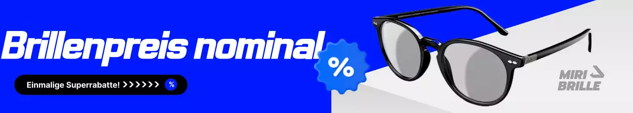 Werbung für moderne blaue Brillen