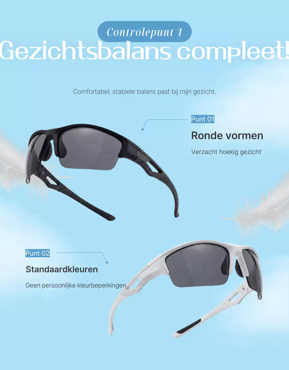 Sky Blue moderne zonnebrillen advertentie