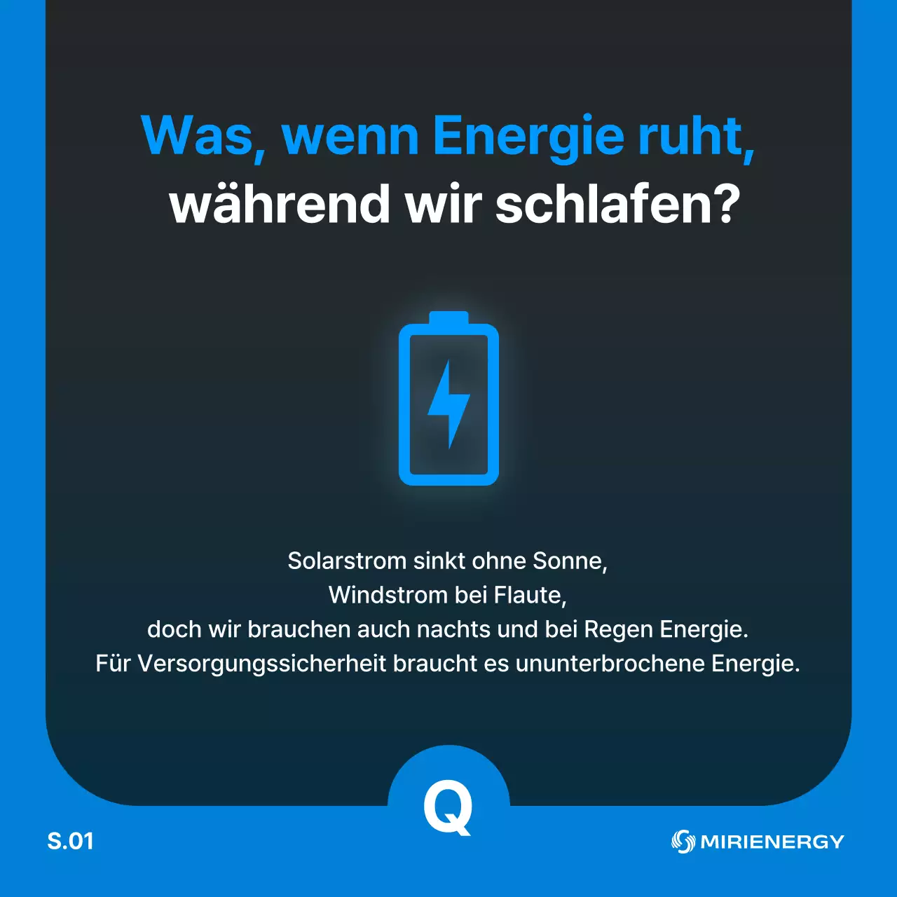 Blaue, moderne, umweltfreundliche Werbung