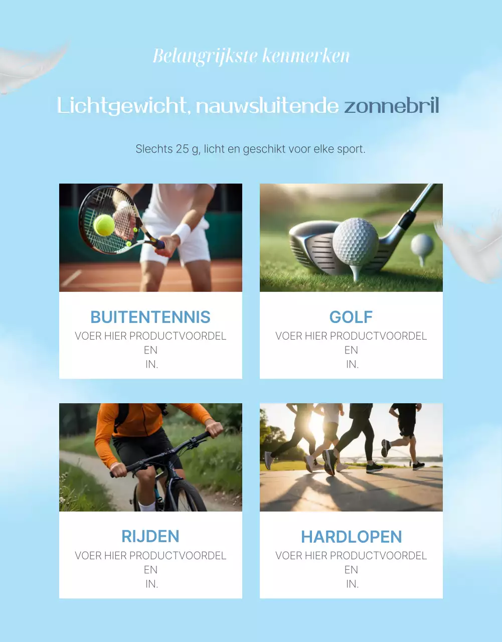 Sky Blue moderne zonnebrillen advertentie