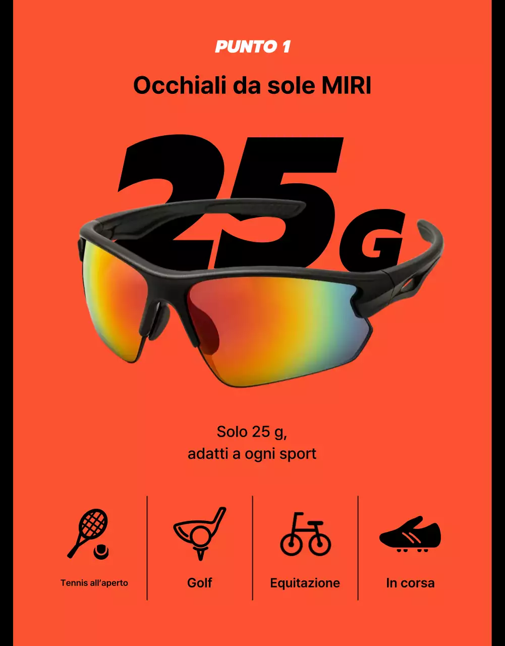 Pubblicità sportiva moderna nera