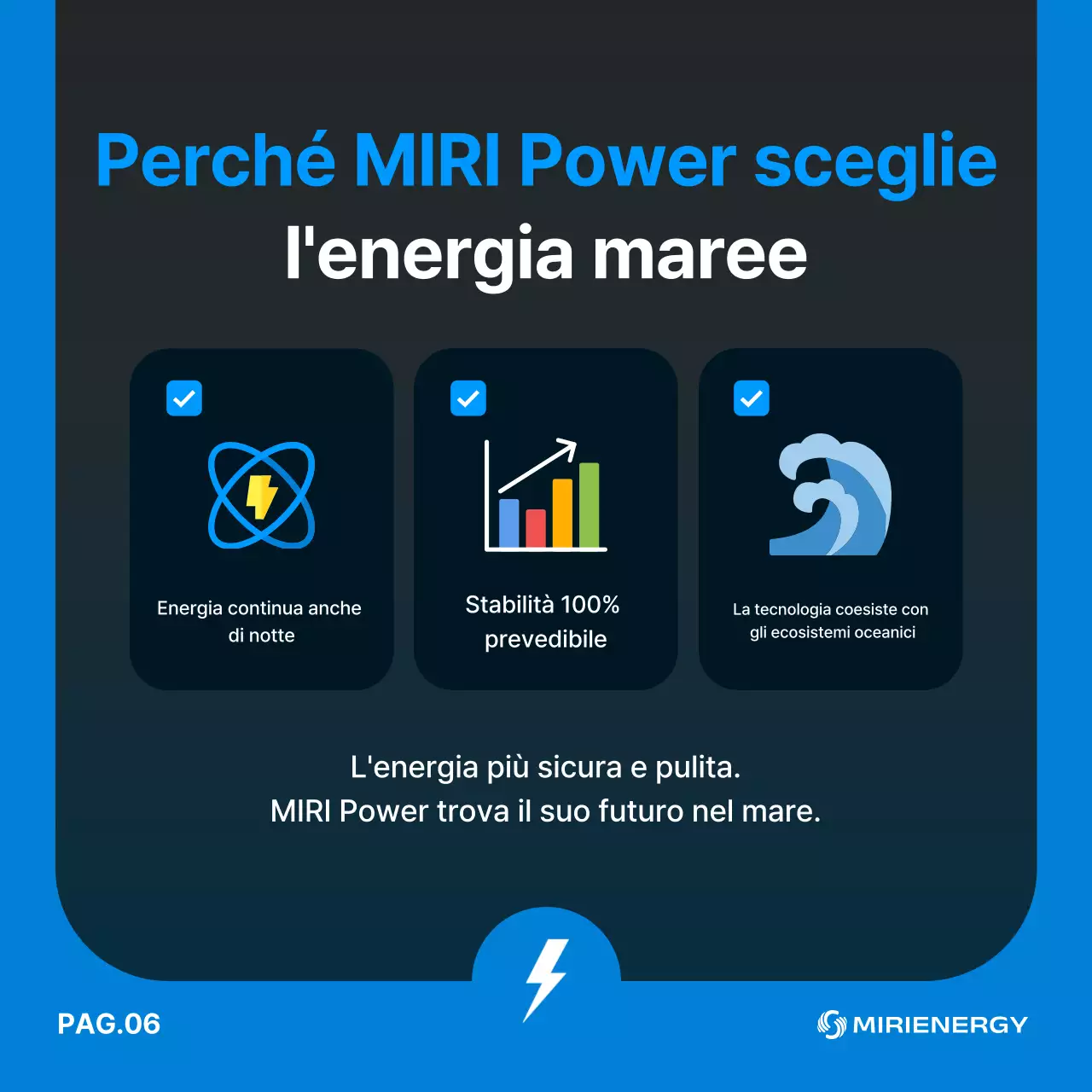 Pubblicità ecologica moderna blu