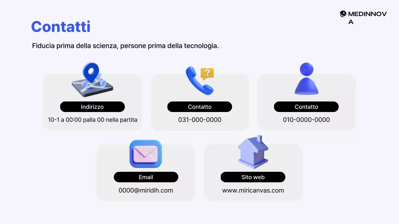 Presentazione dei prodotti Blue Modern Medical Device