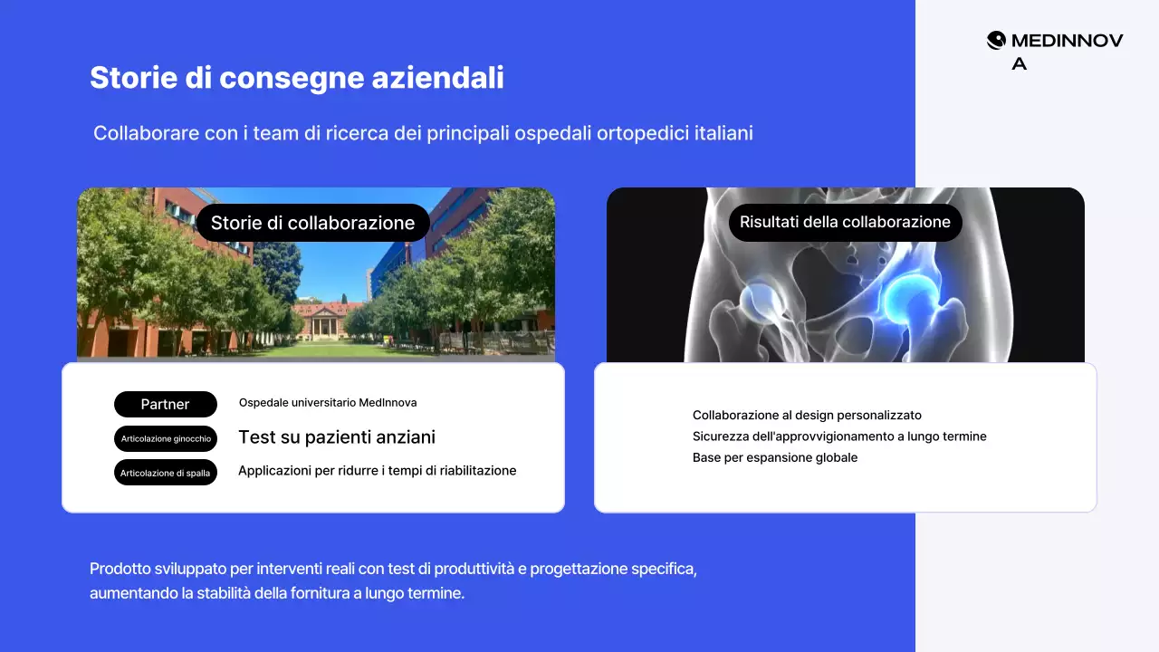 Presentazione dei prodotti Blue Modern Medical Device