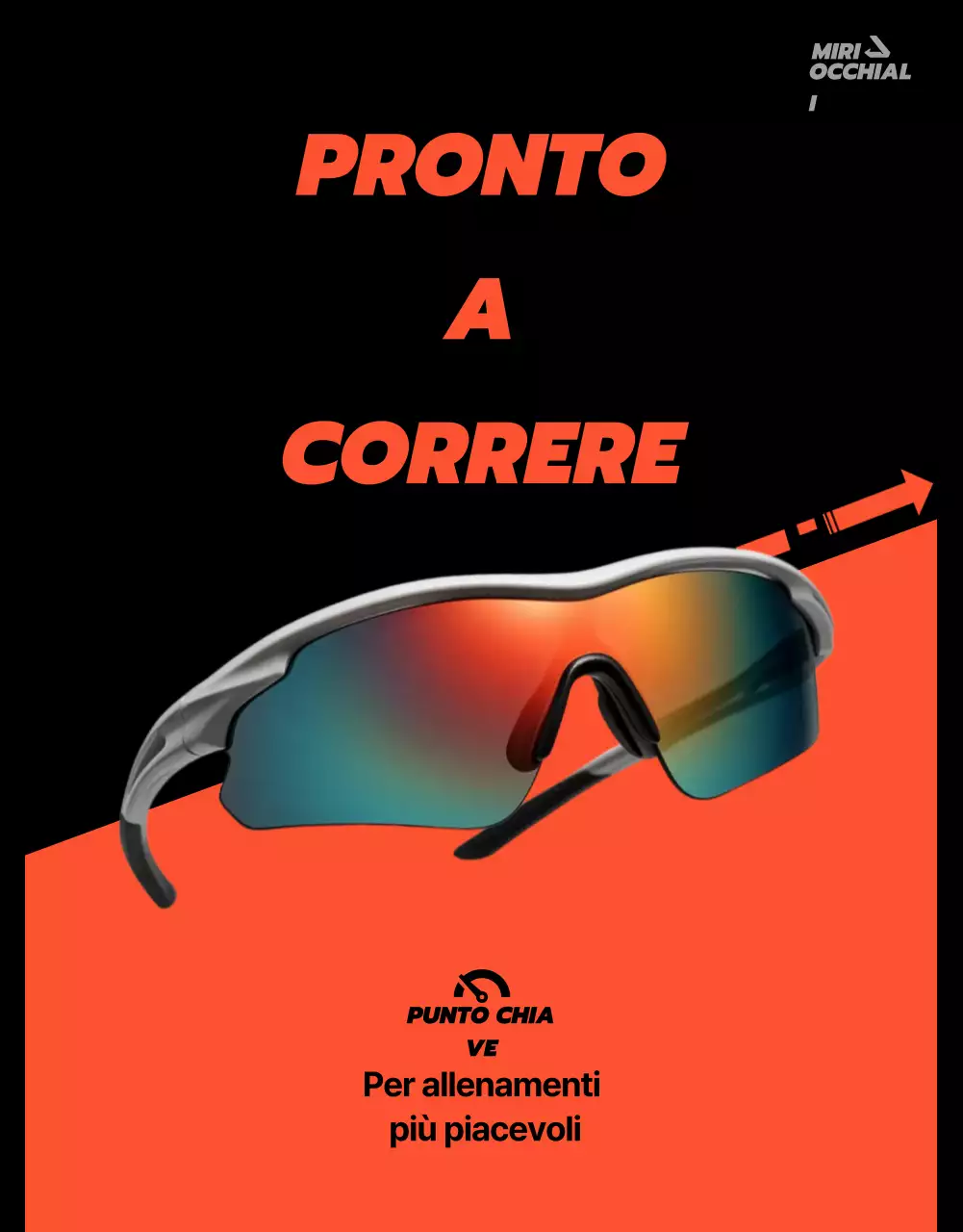 Pubblicità sportiva moderna nera