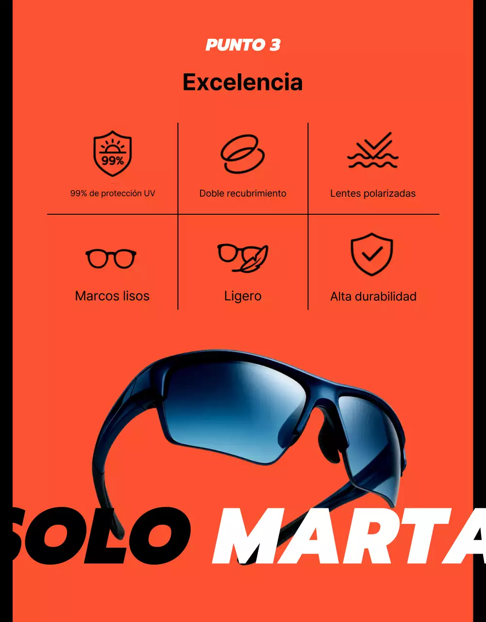 Anuncio deportivo moderno negro