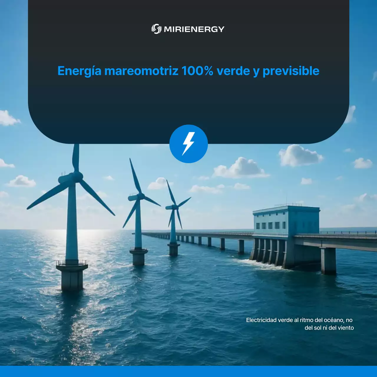 Publicidad ecológica moderna en azul