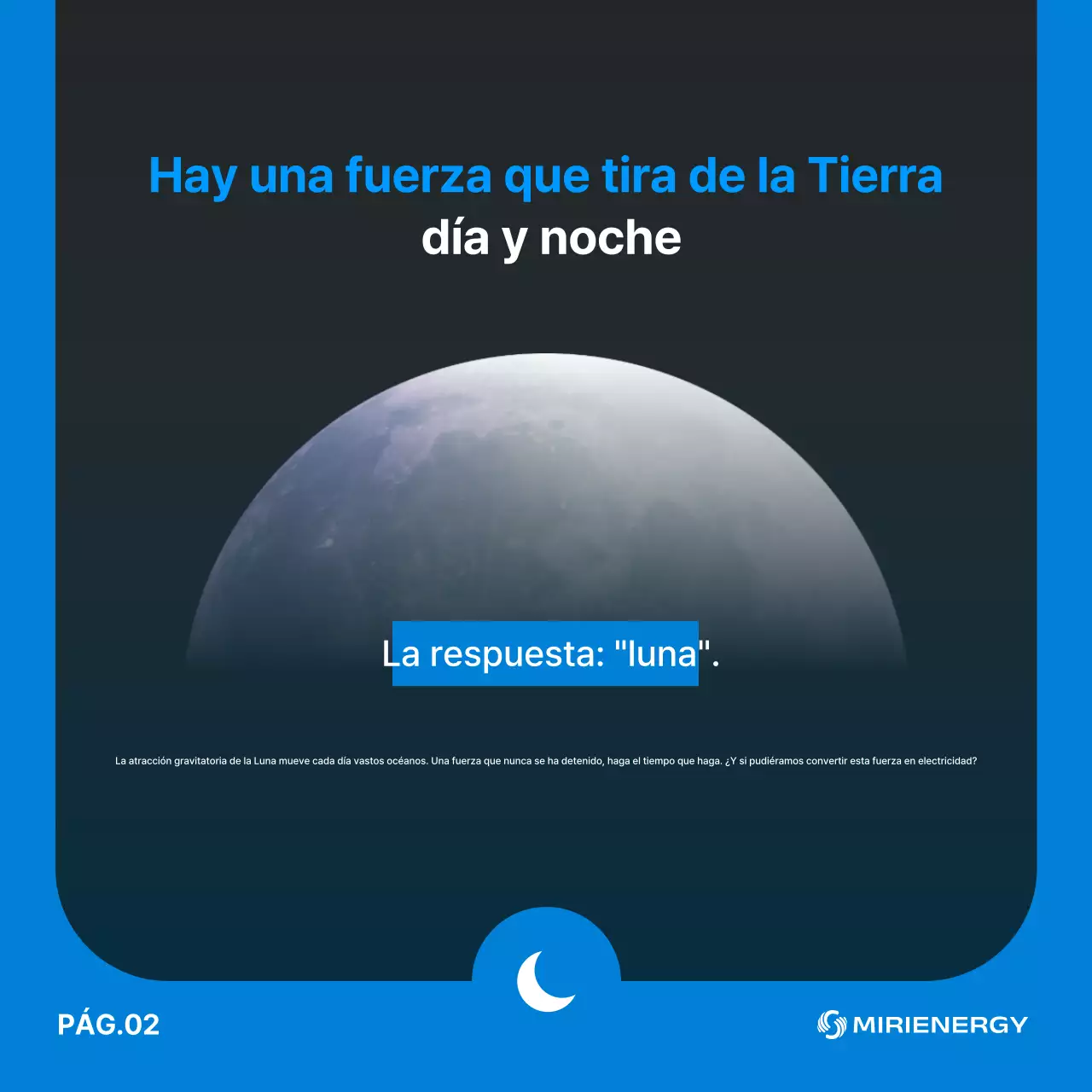 Publicidad ecológica moderna en azul