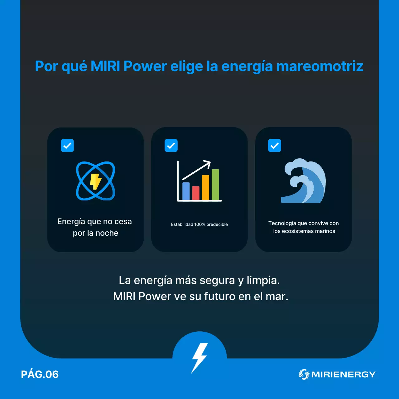 Publicidad ecológica moderna en azul