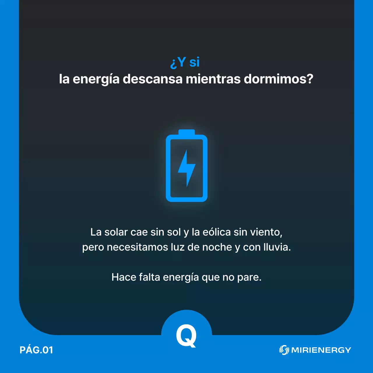 Publicidad ecológica moderna en azul