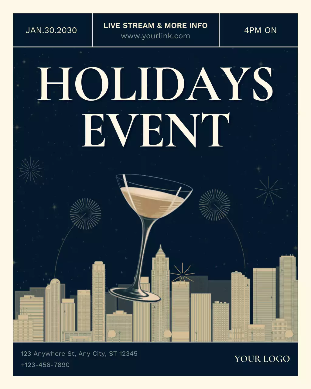 Elegant Business Live Event Instagram Vertical