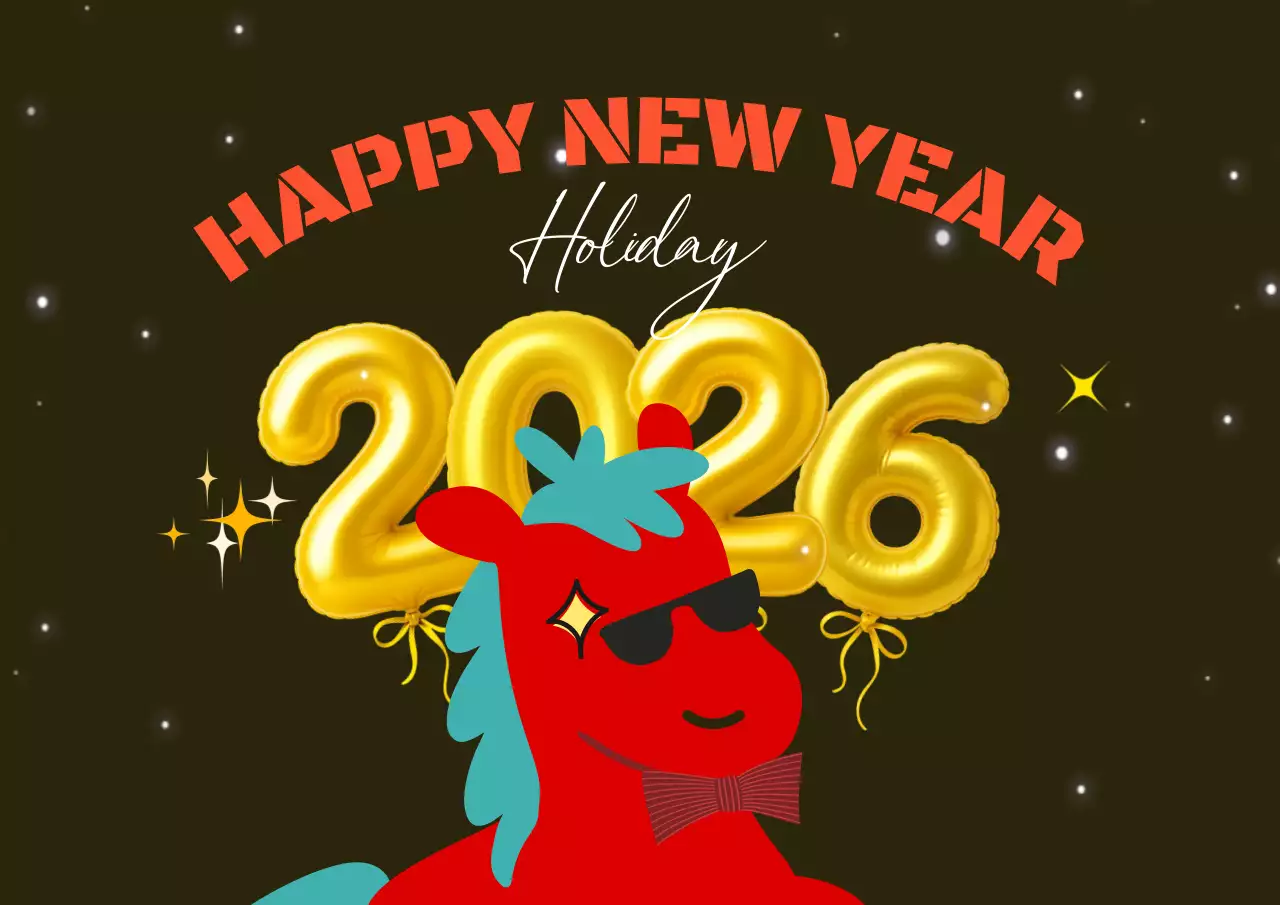 검정 팝 새해 축제