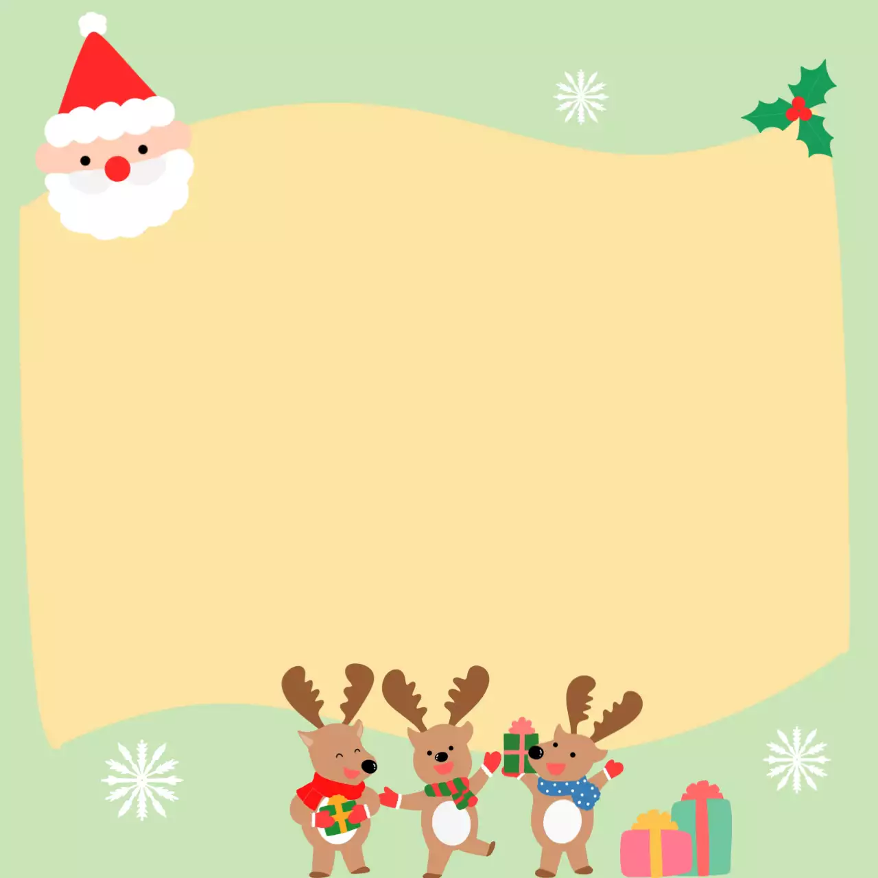 연두 아기자기한 크리스마스 노트