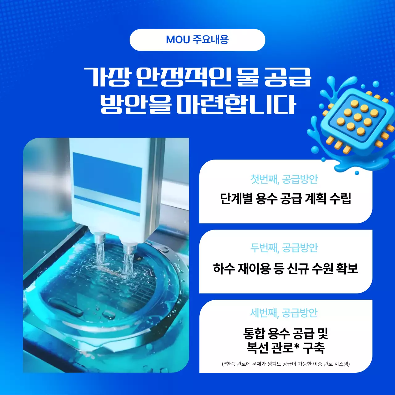 파랑 모던 반도체 광고