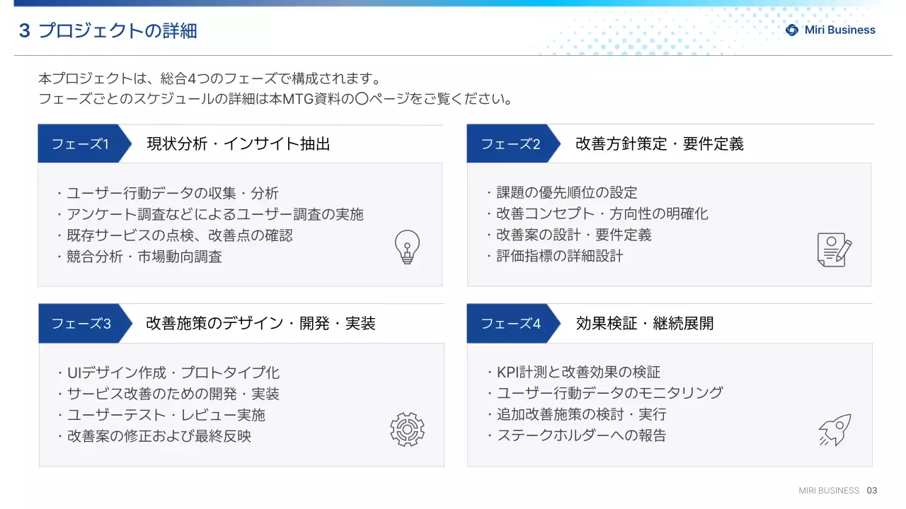 白黒 シンプル ビジネス プレゼンテーション