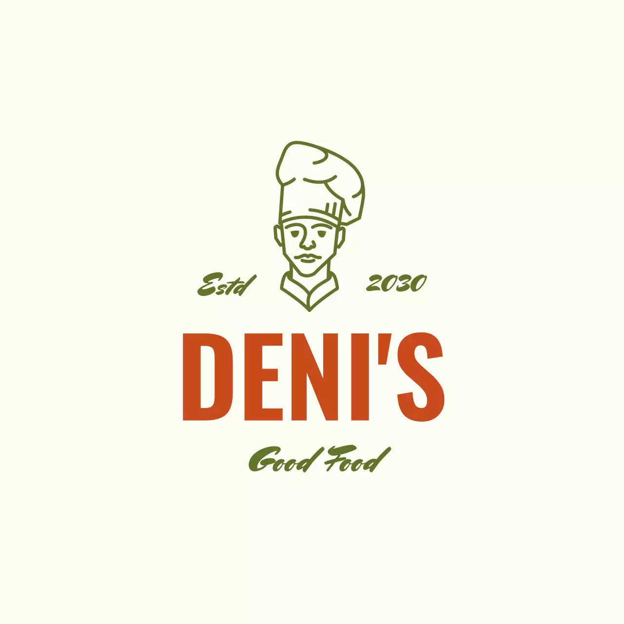 Orange Vintage Restaurant for Brand Identity