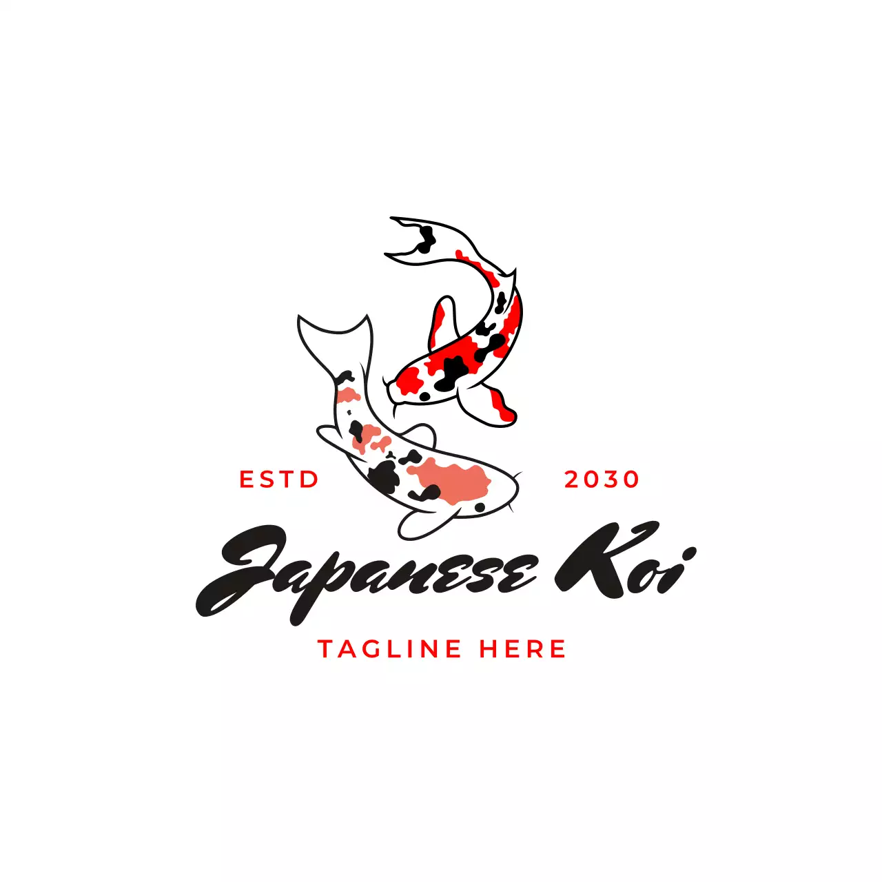 red traditional koi business
