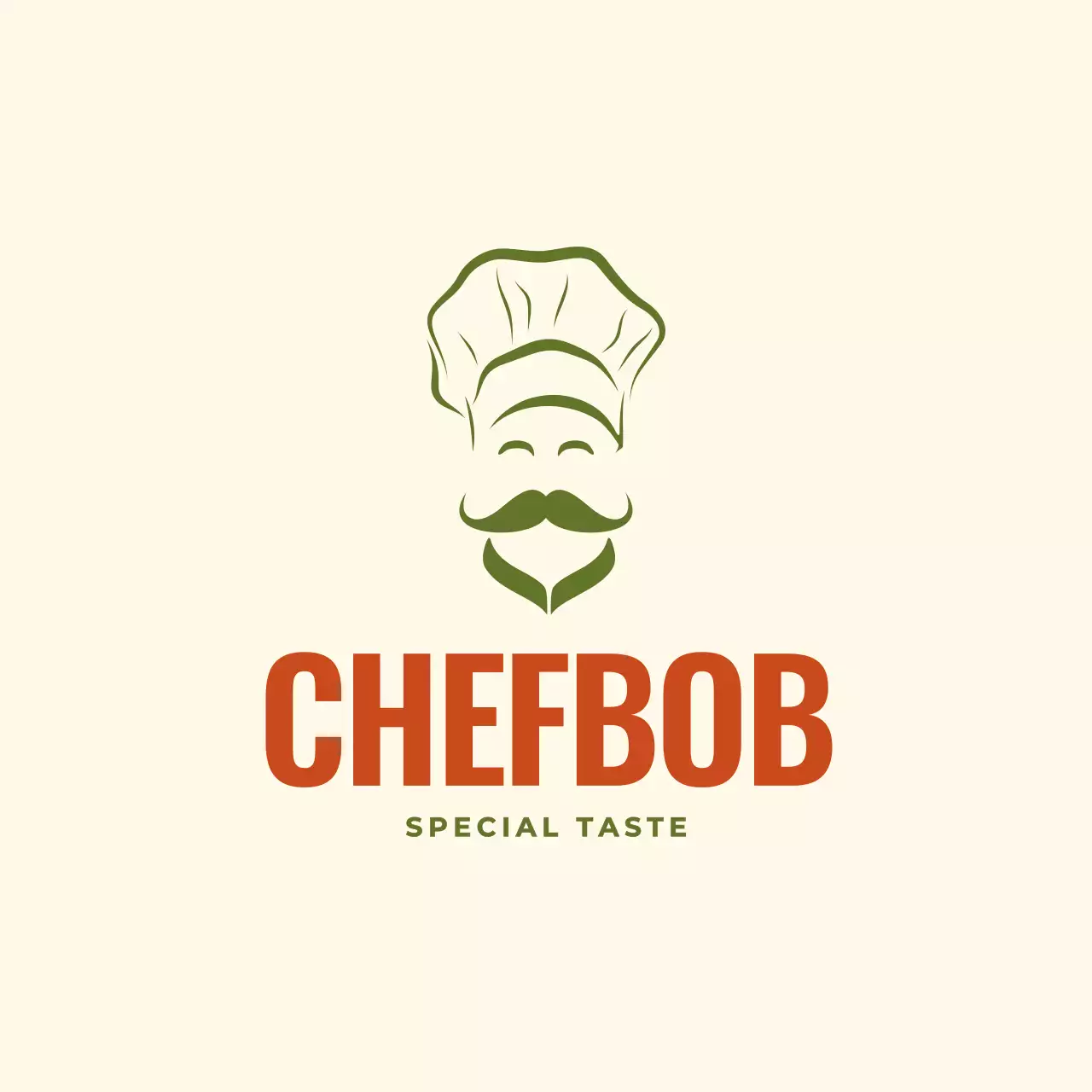 Beige minimalist culinary advertisement