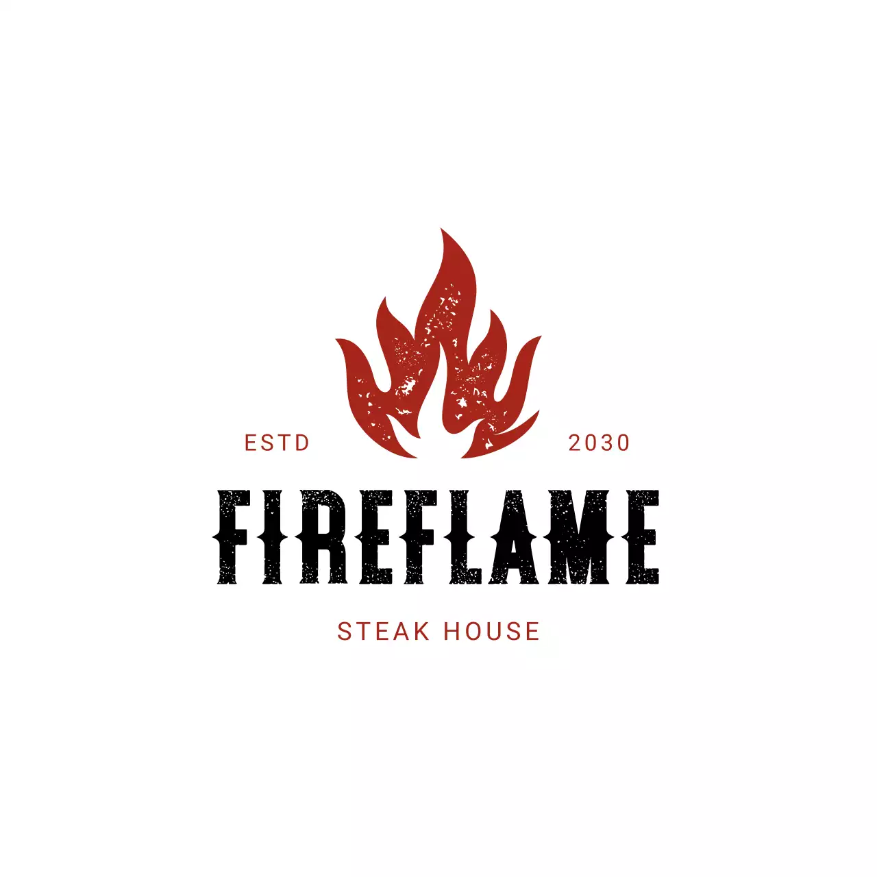 red modern steakhouse for Brand Identity