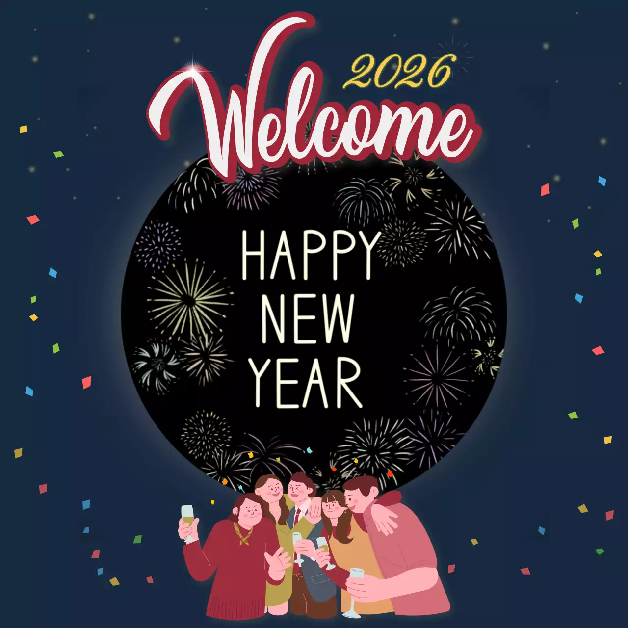 navy festive new year announcement