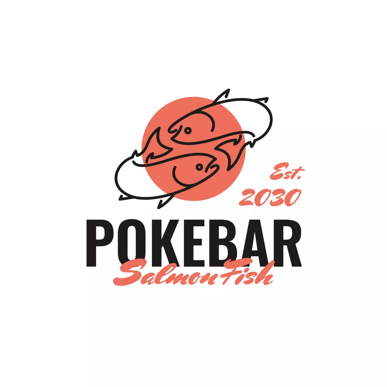 coral modern restaurant advertisement