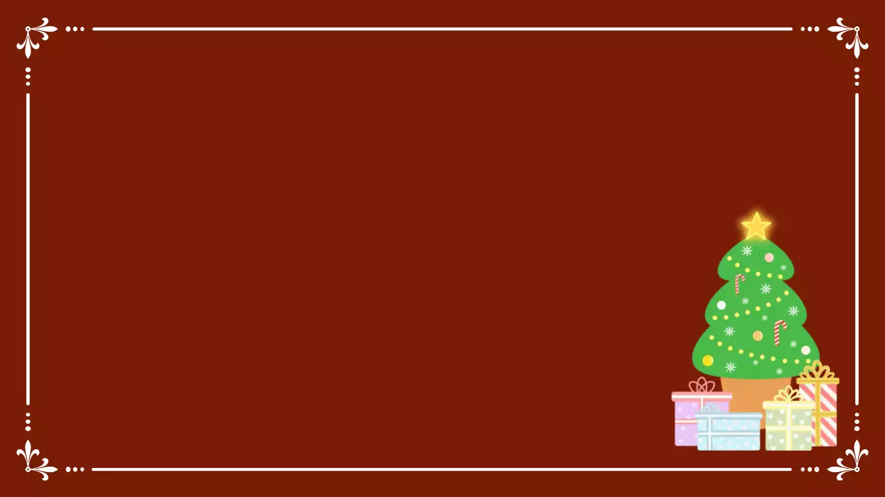 갈색 빈티지 크리스마스 카드