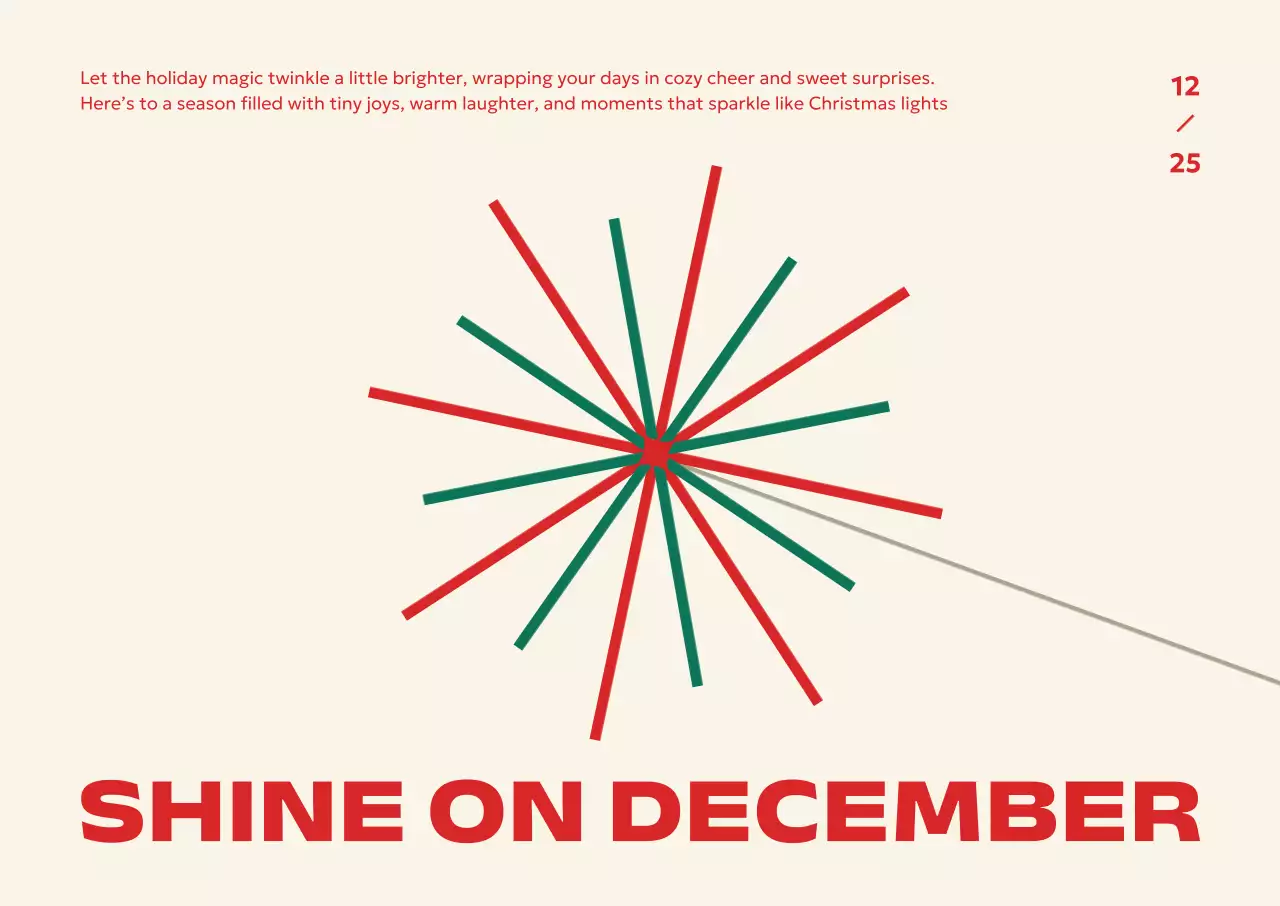 아이보리 미니멀 연말 행사