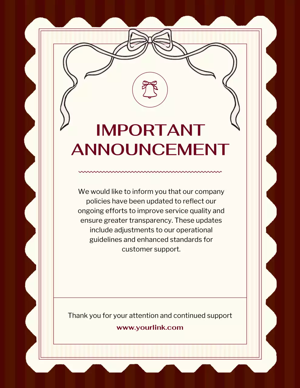 Maroon Classic Announcement Notice