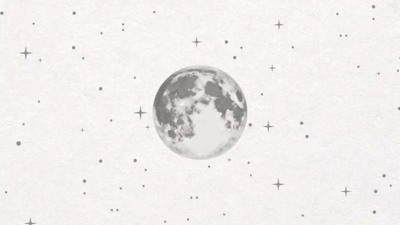 흑백 심플 우주 포토프레임