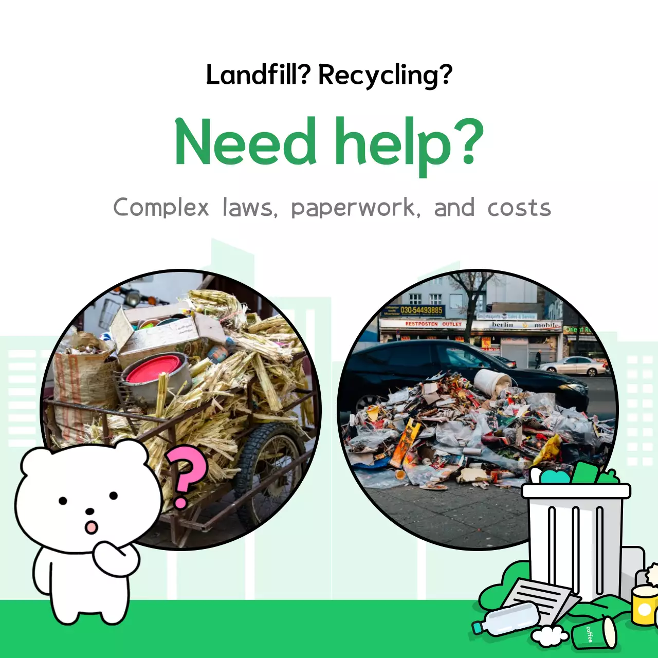 quảng cáo hoạt hình xanh về rác thải