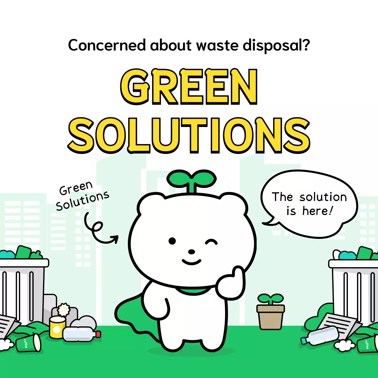 quảng cáo hoạt hình xanh về rác thải