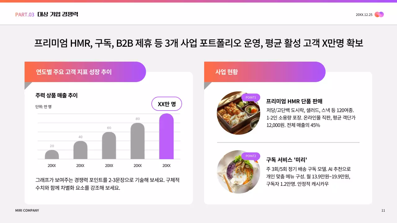 연보라 모던 비즈니스 보고서