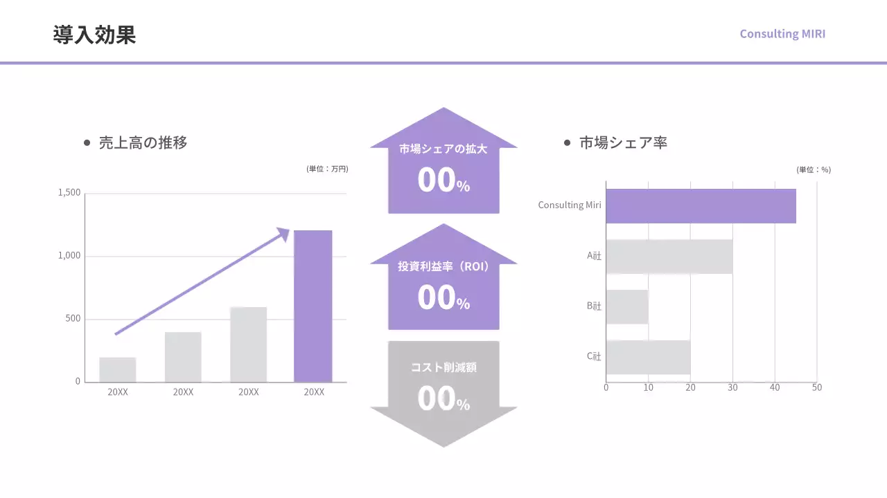 グレー モダン ビジネス 提案書