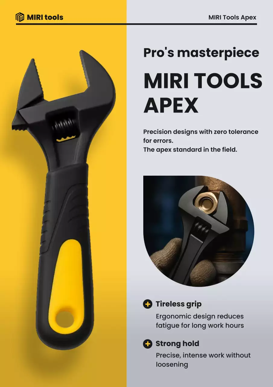 Black modern tool advertisement promotion