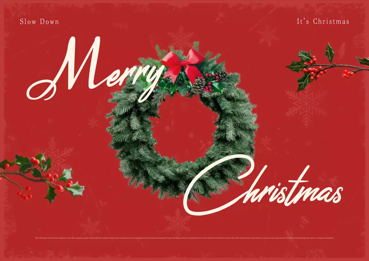 Red Classic Christmas Card