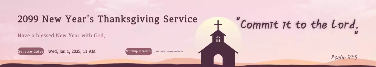 Pink Simple Worship Guide