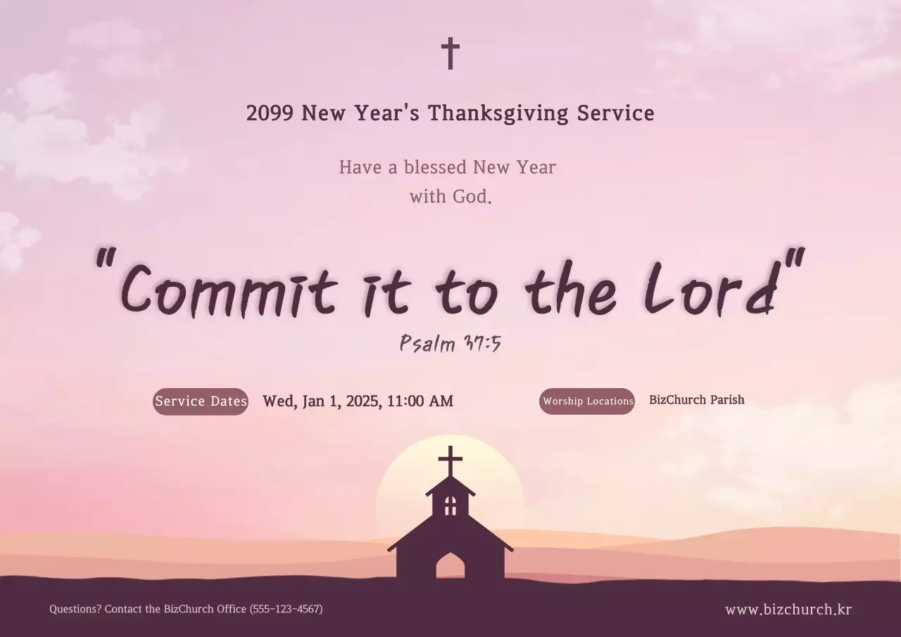 Pink Simple Worship Guide