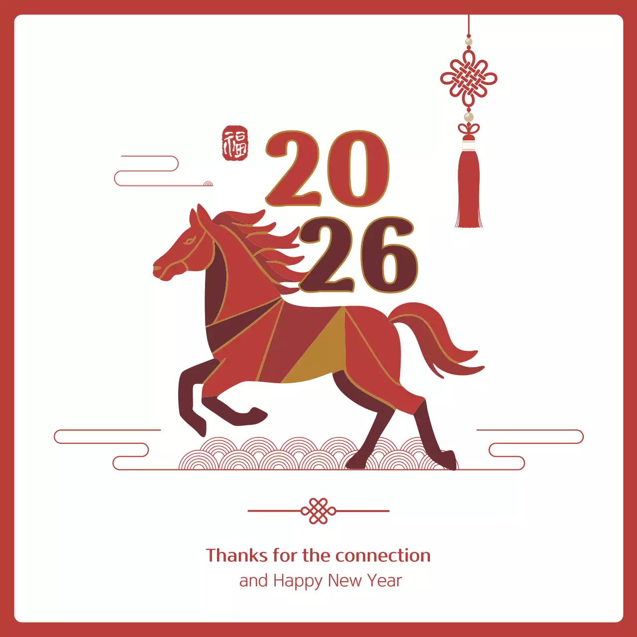 Red Traditional New Year Greetings