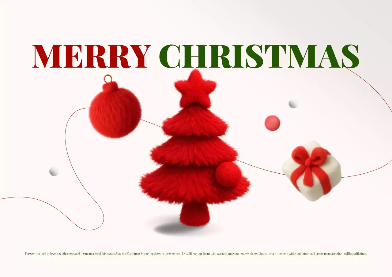 Red Simple Christmas Greetings