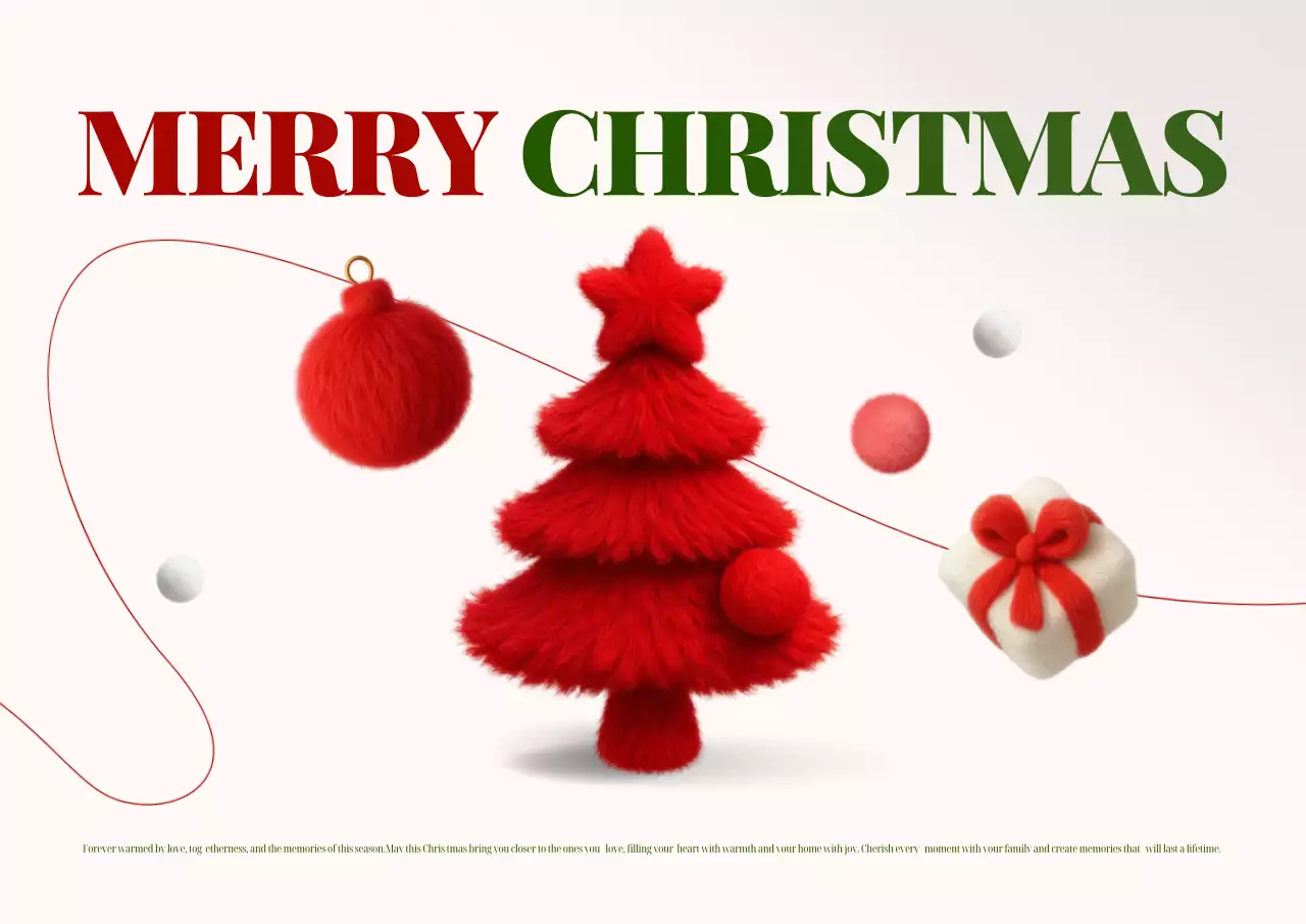 Red Simple Christmas Greetings