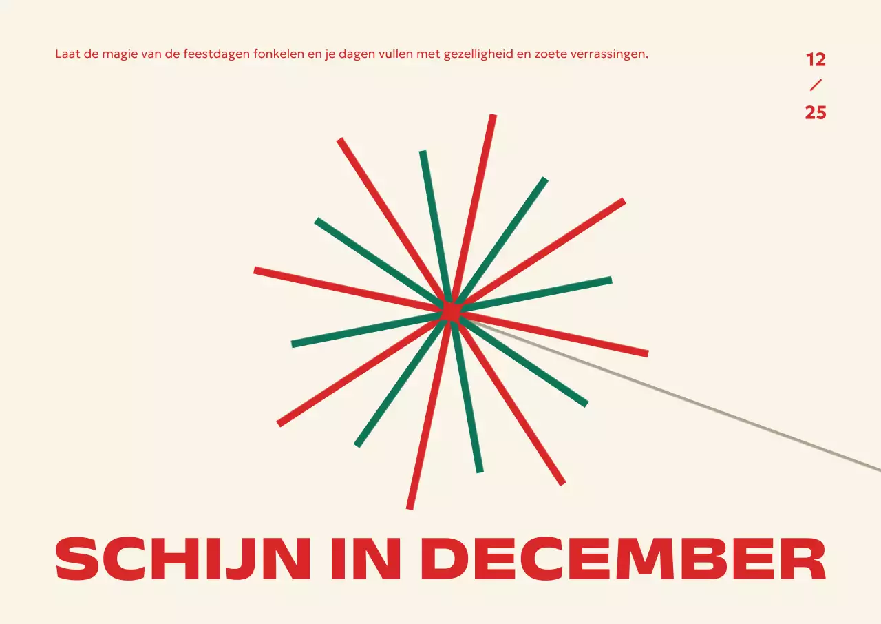 Ivory Minimalistisch eindejaarsevenement