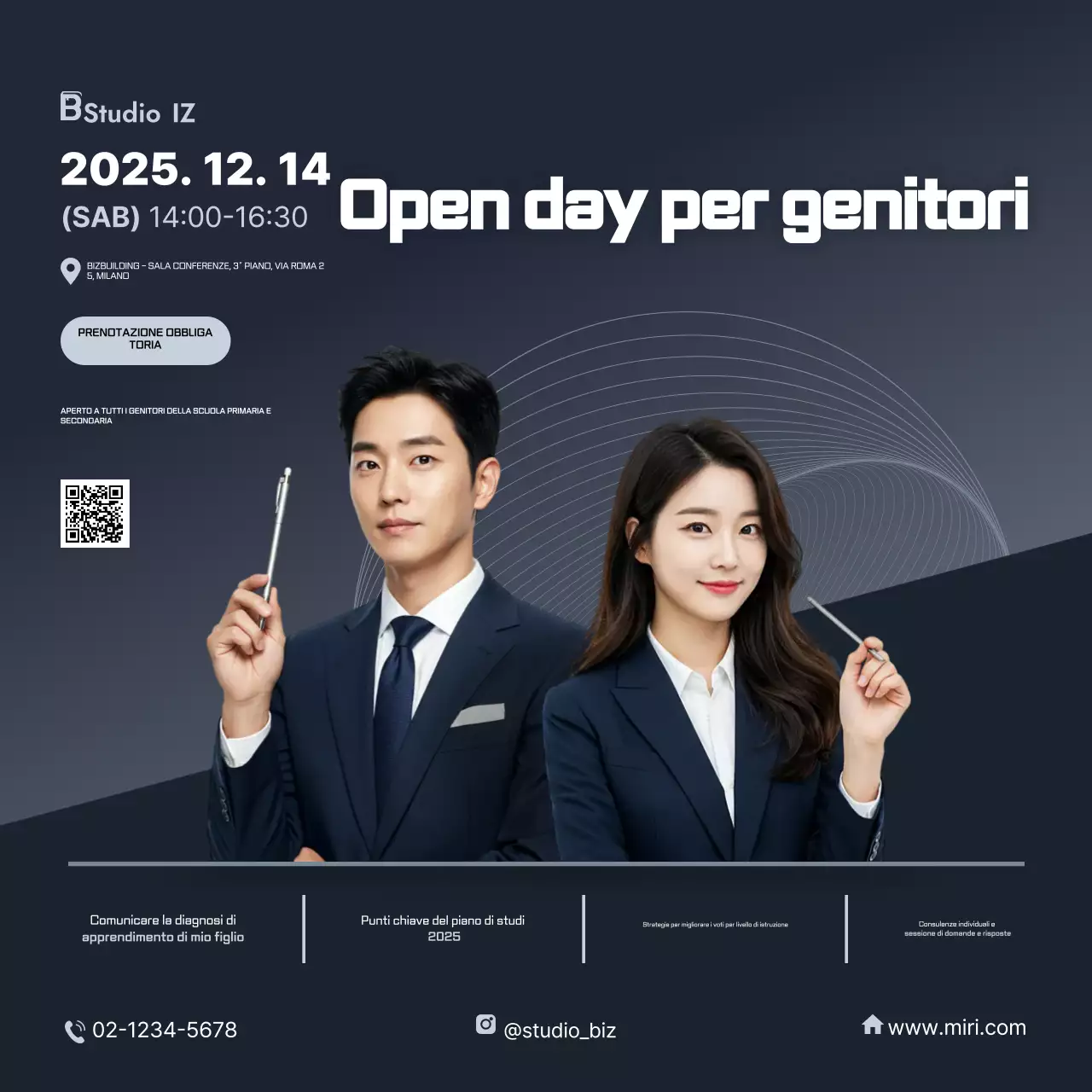 Guida alla sessione informativa sull'istruzione moderna blu